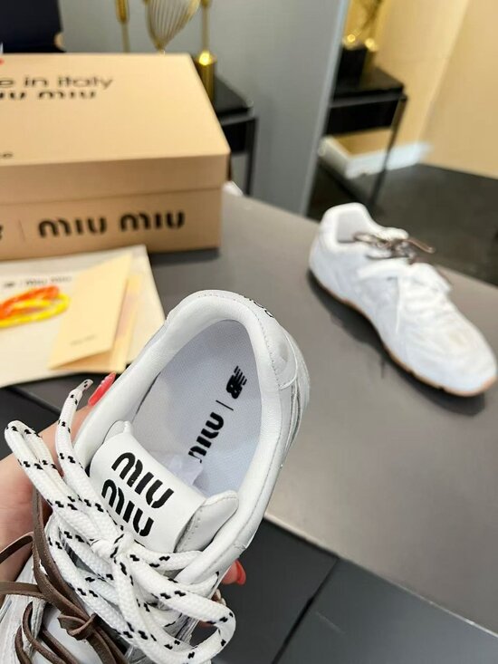 New Womens Miu Miu x New Balance 530 SL Sneakers - Picture 7 of 7